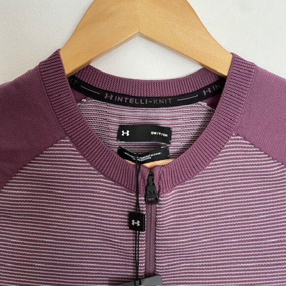 NWT Under Armour Intelliknit 1/4 Zip Short Sleeve Top Small - Picture 3 of 8